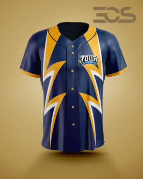 ﻿Baseball/Softball Fullbutton Jersey Lightning 