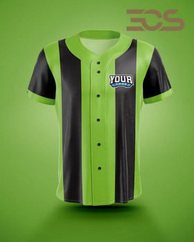 ﻿Baseball/Softball Fullbutton Jersey Side Striped 