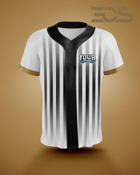 ﻿Baseball/Softball Fullbutton Jersey Striped Gradient 