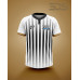 ﻿Baseball/Softball 2 button Jersey Striped Gradient 