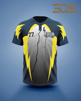 ﻿Baseball/Softball 2 button Jersey Thunder Strike 