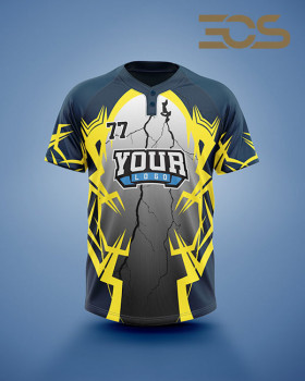 ﻿Baseball/Softball 2 button Jersey Thunder 