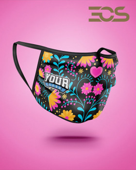 Facemask customized Flower Power